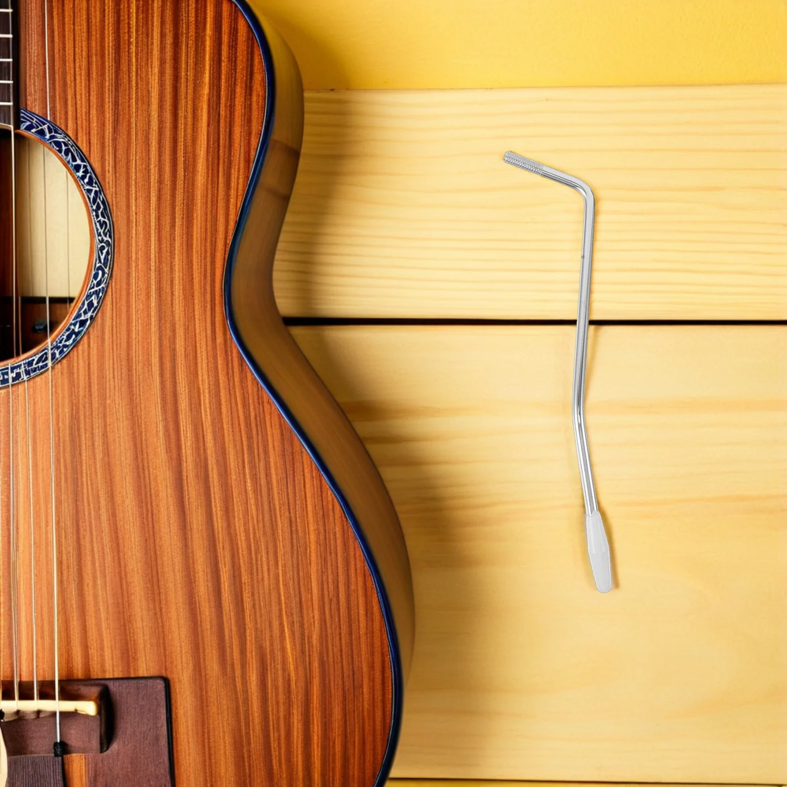 

2pcs M6 Thread Whammy Bar For Electric Guitar Silver Black Single Tremolo Arm Replacement Durable Guitar Upgrade Hardware