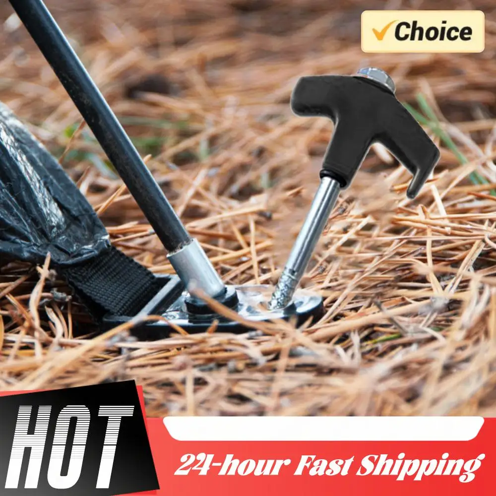 

Набор из 8 штук: Усиленные винтовые колышки-анкеры для палаток с шестигранным штоком, для кемпинга, сверхпрочные, с геометрическим основанием