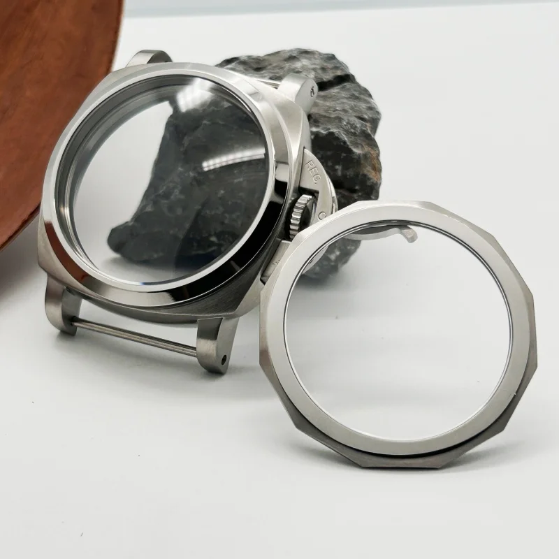 

Pilot Watch Case 47mm Manual Stainless Steel Light Sand Case Suitable for Pm ETA6497/98 ST3600/20 Movement for 37mm Dial No Logo