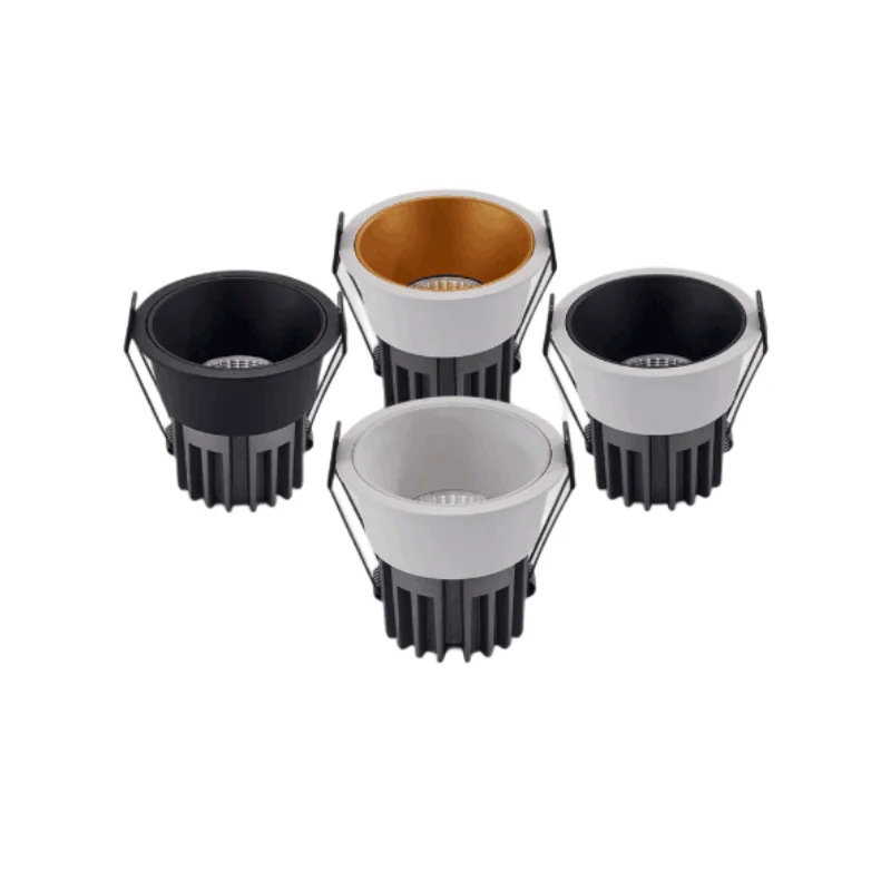 

Circular Dimmable Embedded Anti Glare COB Downlight 10W15W18WLED Ceiling Lamp AC85~265V Background Lamp Foyer Interior lighting