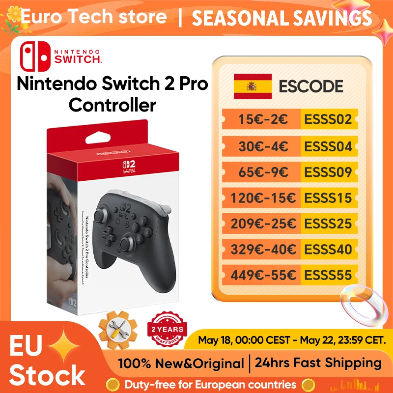 Control Inalámbrico para Nintendo Switch 2 Pro, Nuevo, con Botones Traseros GL/GR, Diseño de Botones Optimizado, Control de Juego Preciso para NS2