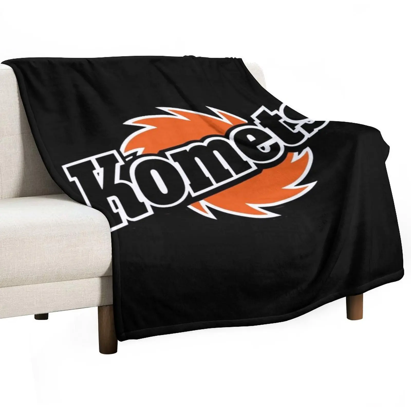 Fort Wayne Komets Throw Blanket Giant Sofa Soft Beds Bed linens Blankets