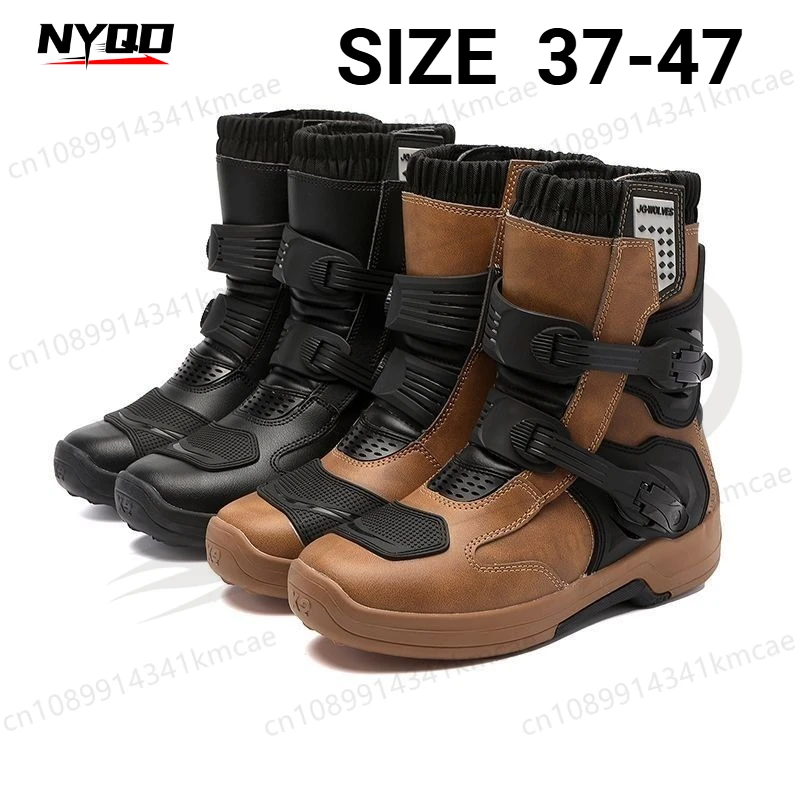 bottes-de-moto-pour-le-voyage-et-le-rallye-resistantes-a-l'usure-impermeables-montantes-toutes-saisons-style-chevalier-botas-moto