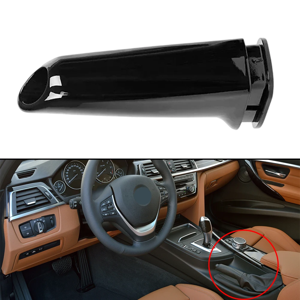 Handbrake Cover for BMW 3 E90 E92 F30 F31 and 4 F32 F33 F36 Black ABS Carbon Pattern Lever Protector 2006 to 2020