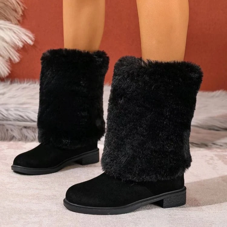2025 شتاء جديد إمرأة أحذية كاجوال موضة سميكة قصيرة أفخم الثلوج أحذية مريحة أحذية مصممين النساء Zapatos De Mujer #5