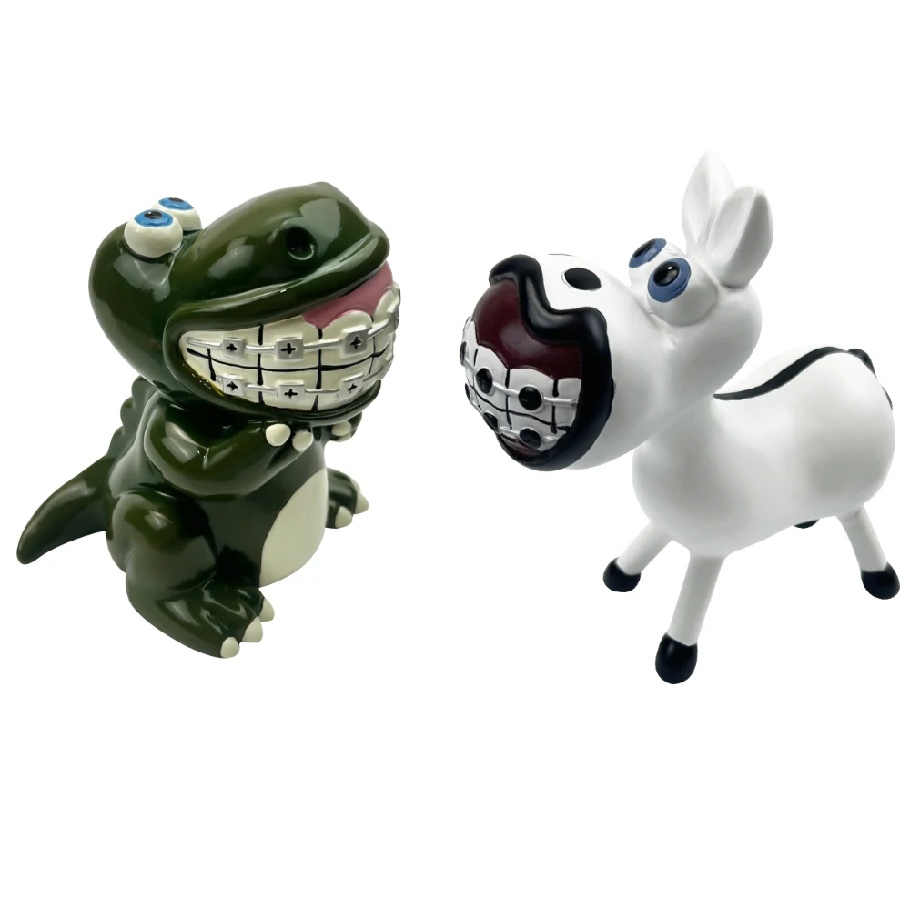 Creative Dental Artcrafts Orthodontic Animals Sculpture Toy Dentistry Clinic Desktop Ornaments Teeth Figurines Office Decoration