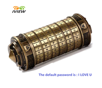 Leonardo Da Vinci Code lock Toys Metal Cryptex Locks for Wedding Gifts Valentine's Day Gifts