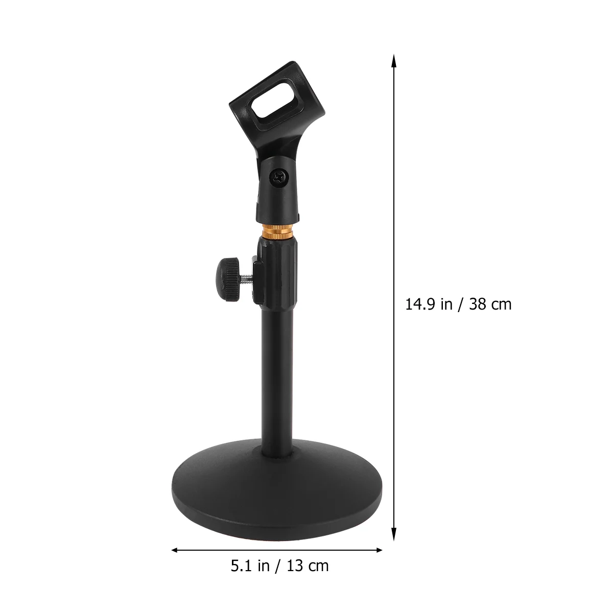 Liftable Microphone Stand Metal Base Desktop Bracket for Home Live Broadcast Online Conference Microphone Rack