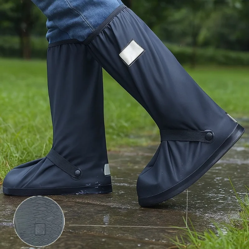 Recycling Rain Boot Cover Anti Slip Waterproof Unisex Shoes Protector for Rain Snow Outdoor Men Women