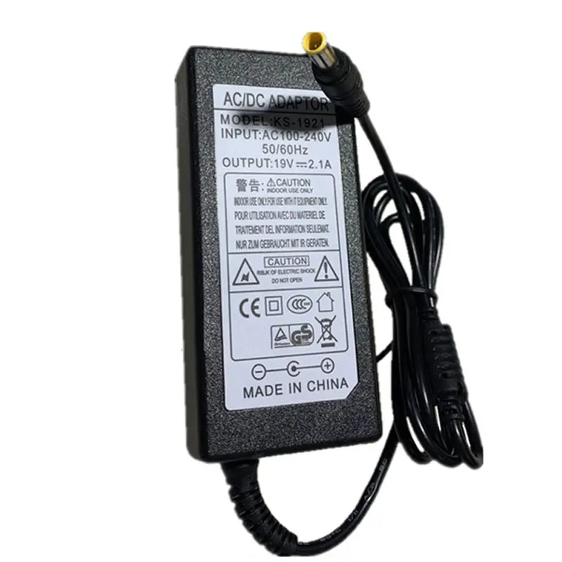 New 19V 2.1A 40W 6.5*4.4mm AC Adapter For Samsung Display LCD computer charging source adapter charger