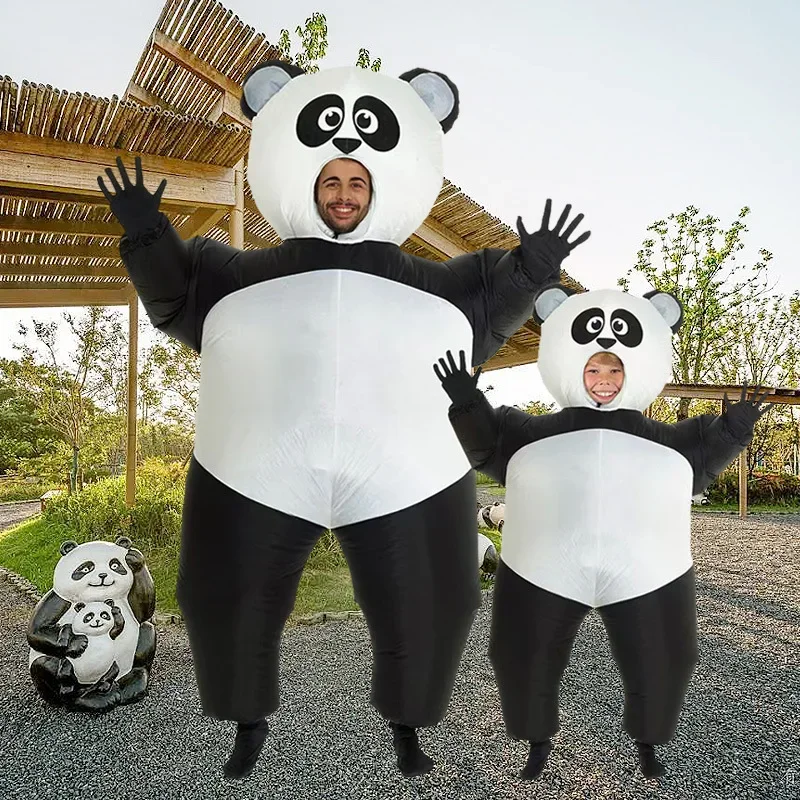 Simbok Giant Panda Inflatable Costume Parent-child Role-play Full-body Funny Cartoon Doll Cosplay Clothing JS9518