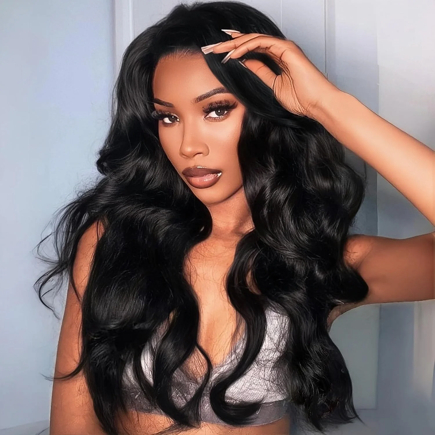 

Lace Front Wigs Human Hair 200 Density Body Wave Lace Front Wigs Human Hair Pre Plucked 13x4 HD Lace Frontal Glueless Wig for Wo