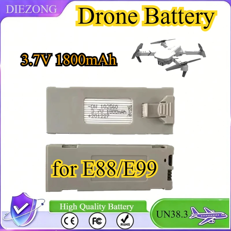 

1800mAh Battery for E99 Drone Accessories K3 Quadcopter Remote Control Aircraft E88 Drone Backup Battery E99 Battery Wholesal