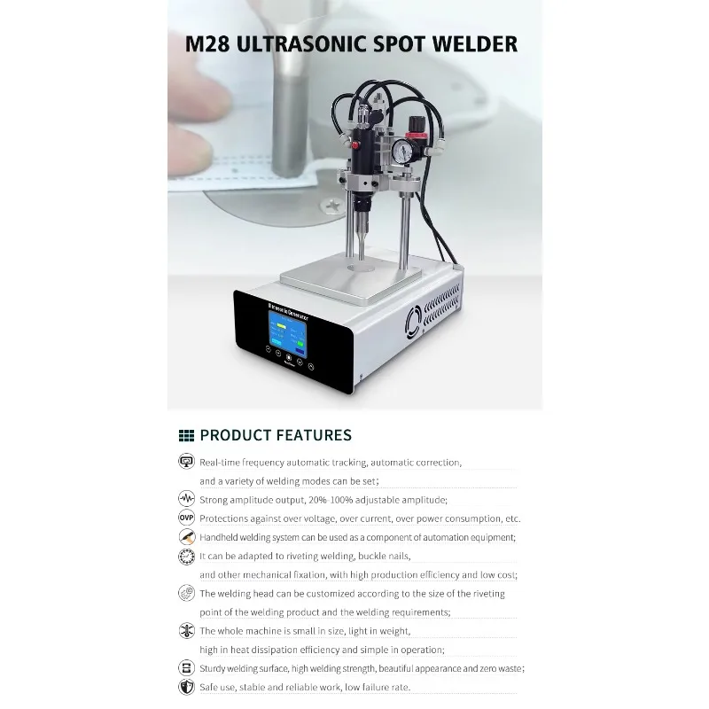 28khz 35khz 300w Handheld Ultrasonic Spot Welder For Mask Earloop Sealing