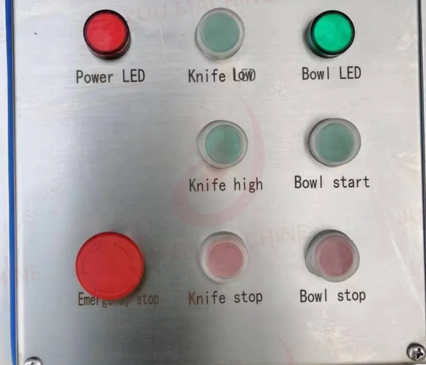 JUYOU 5L/20L/40L/80L/125L Bowl Chopper Cutter/ Vegetable Meat Vacuum Chopper Mixer