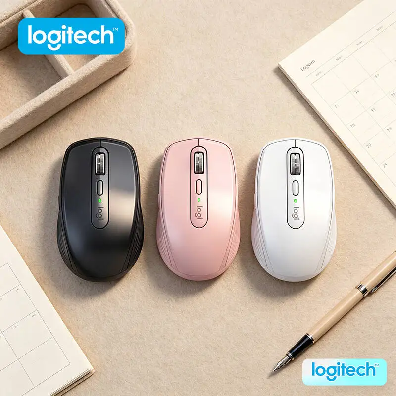 

Precision Logitech MX Anywhere 3S - 8000 DPI Darkfield, MagSpeed Scroll, Silent Click, Travel-Friendly Build for Campus Office
