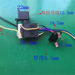 Electric Drill Tool Charge Speed Controller Switch Replacement 7.2-24VDC 12A