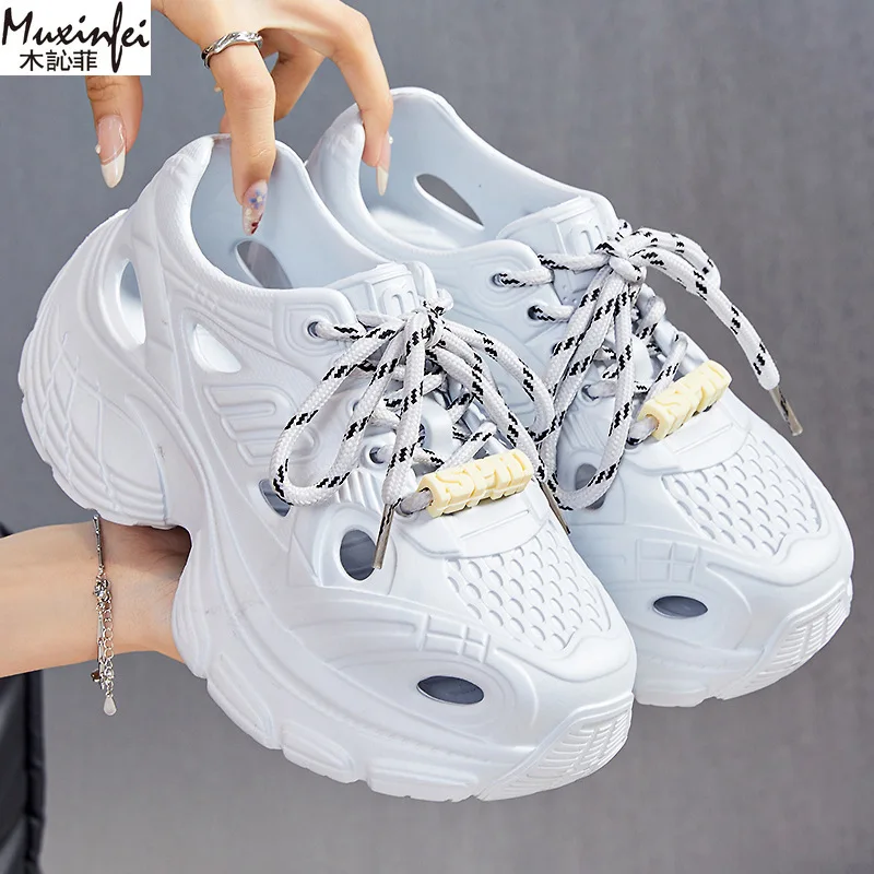

Sandals Women's Summer Soled Shoes EVA Soft Soled Casual Shoes Fashionable Height Increasing Shoes Breathable Women's Slippers