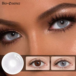 Bio-essence 1 Pair Colored Contact Lenses for Eyes Gray Eye Contacts Blue Lenses Natural Fashion Lenses Cosmetic Eyes Contact