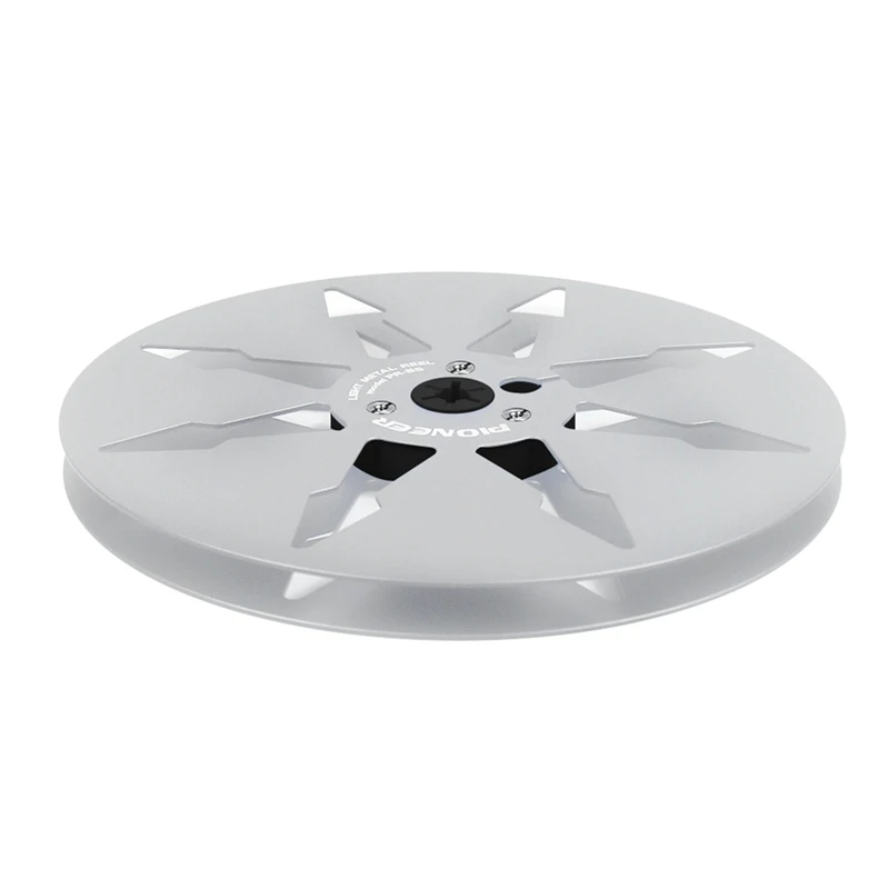 FFYY-7 นิ้ว 8 รูเปิด Empty Reel อลูมิเนียมเทปบันทึกโลหะ Reel เทปบันทึกสําหรับ Pioneer Analog Audio Recorder