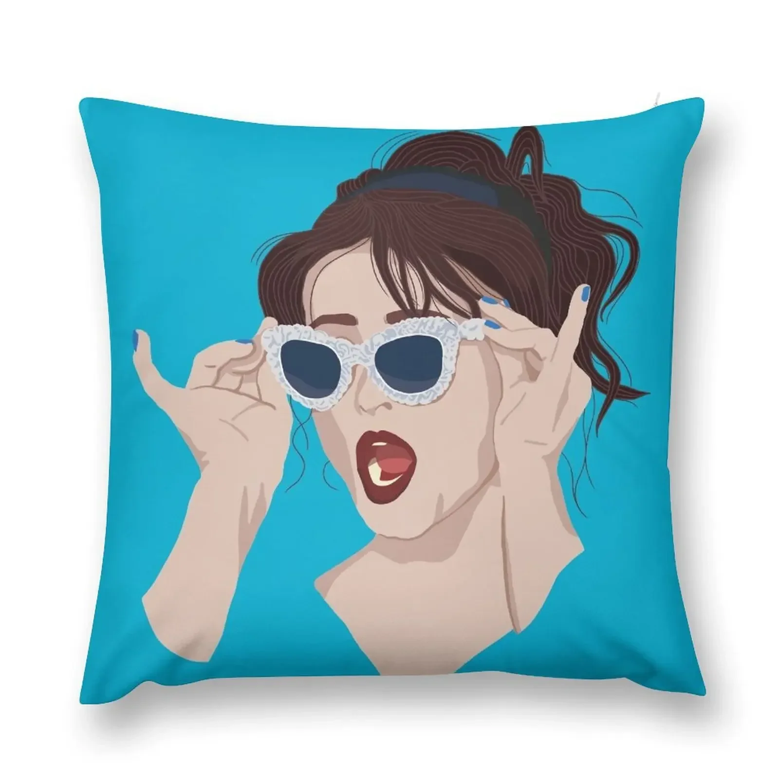 

Helena Bonham Carter Throw Pillow Cushion Cover Set pillow pillowcase pillow