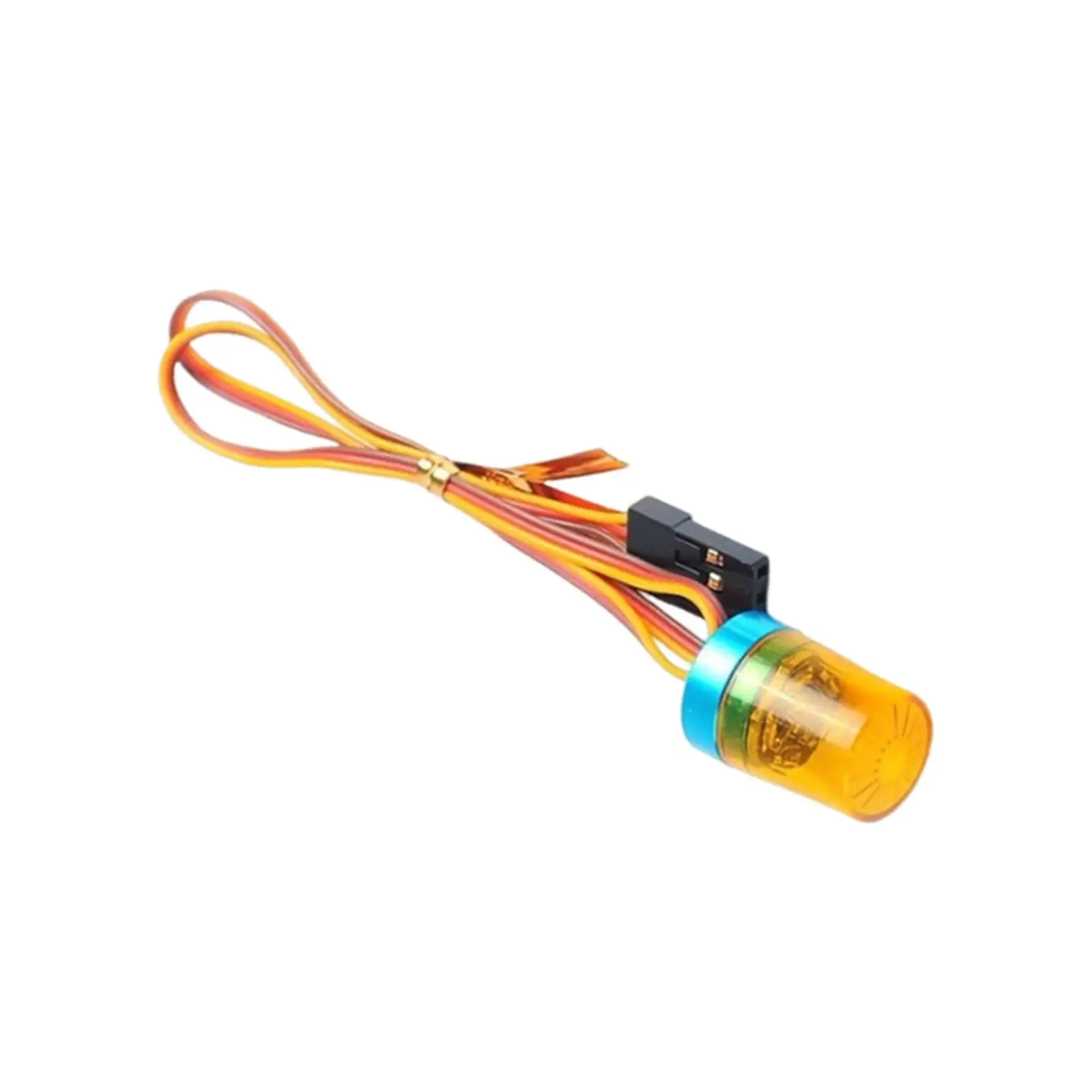 RC Car Warning Light Alarm Lamp Easy Installation RC CH3 Controling Flashing Lamp Replacement for 1/14 Crawler Tractor