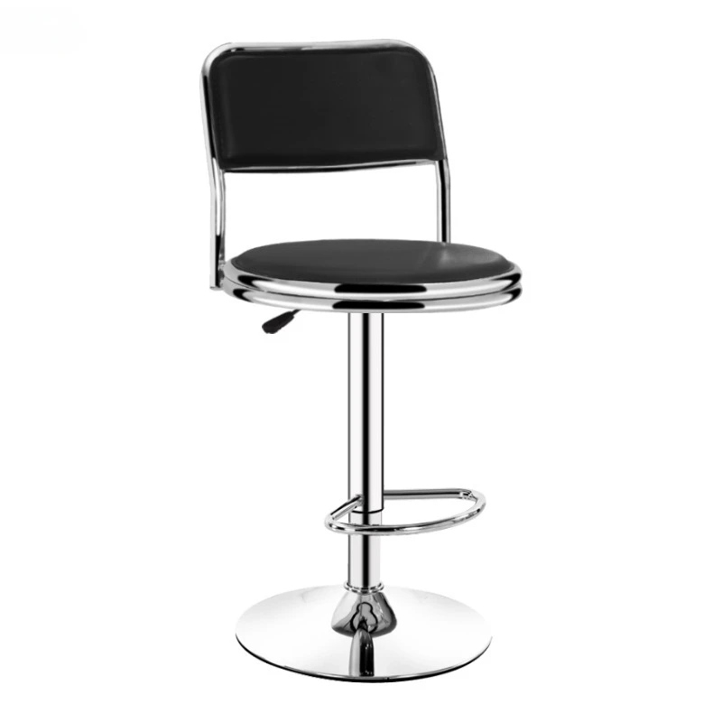 

Mobile Bar chair Lift chair with backrest round stool Beauty stool rotating home barbershop bar high stool with wheels