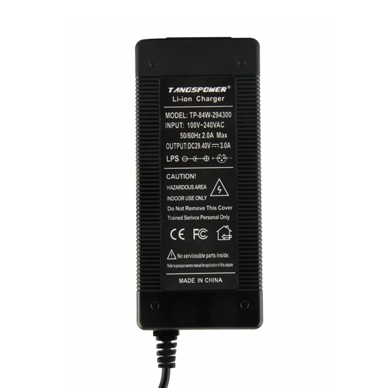 29.4V3A Lithium Battery Charger 7Series 29.4V 3A Charger For 24V Battery Pack , 29 4V Lithium Battery Charger High quality