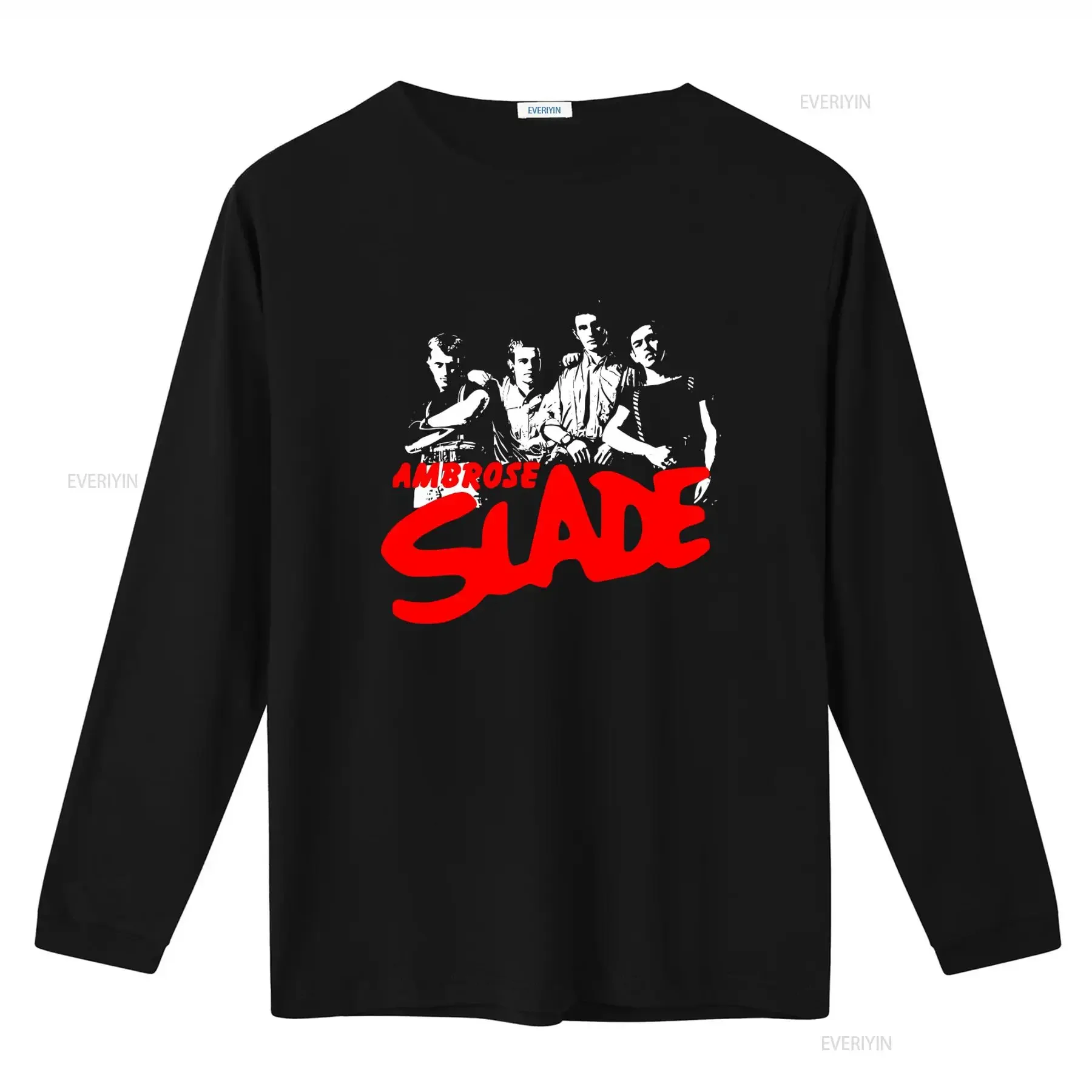 Rock Music Ambrose Slade Cotton T Shirt Featuring Dave Hill Noddy Holder vintage Washed Versatile designer clothes Slightly