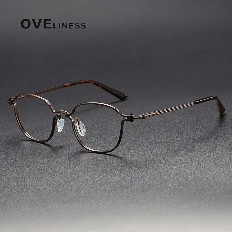 

Vintage Pure Titanium Eyeglasses Frame Men Square Prescription Optical Myopia Glasses Frame Women 2025 New Luxury Brand Eyewear