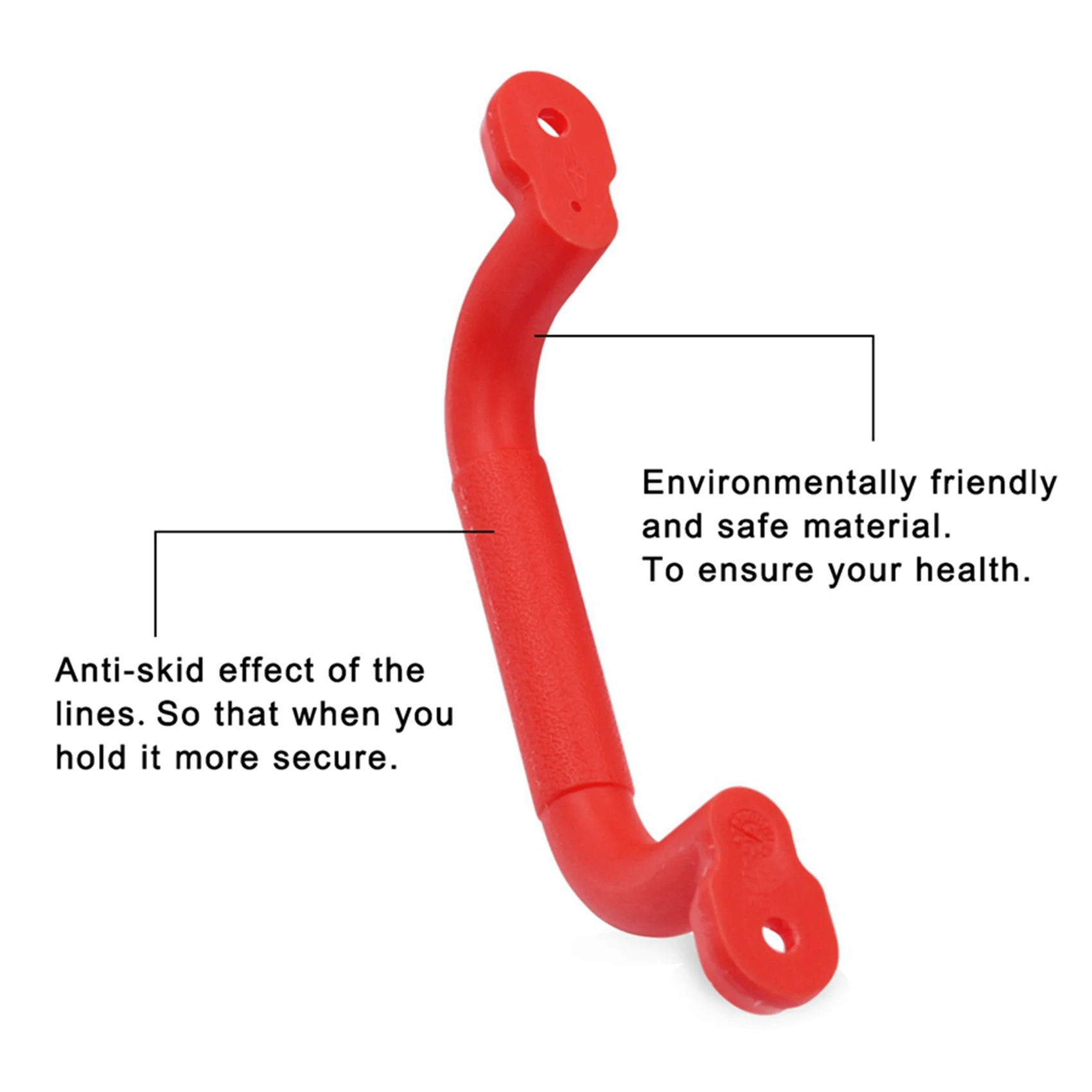 BHBD-2 Pair Children Playground Nonslip Handle Mounting Hardware Kits Climbing Frame Stair Handrail Swing Outdoor Sports