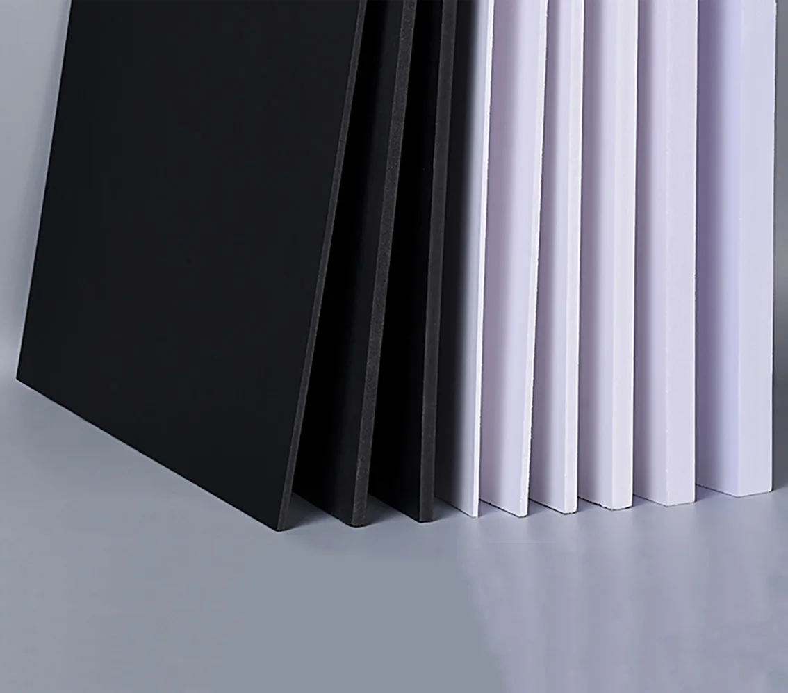 Black/White PVC Foam Board Plastic Model Sheet Material for DIY Model Part Accessories Thickness 1mm/2mm/3mm/4mm/5mm-18mm