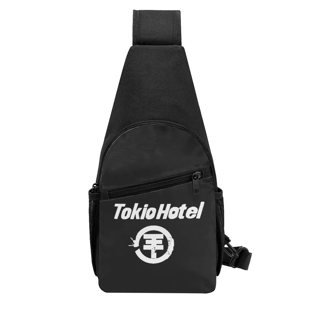 Tokio Hotel Logo Chest Bag Men Sling Crossbody Backpack Chest Bag Travel Hiking Daypack Shoulder Bag