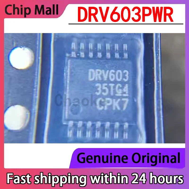 

2PCS DRV603PWR Silk Screen DRV603 New Package TSSOP-14 Audio Amplifier IC Chip Original in Stock
