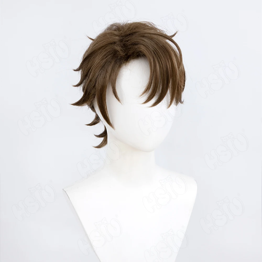 Game Identity V Naib Subedar Cosplay Wig 40cm tea brown short hair Game cosplay Wig anime cosplay Wig