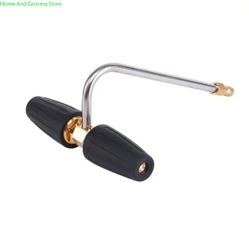 

0XXA Drain Pipe Cleaning Nozzle 4000PSI Aluminum Pressure Washer Attachment 1/4" Quick Connection Suitable For Stubborn Stain