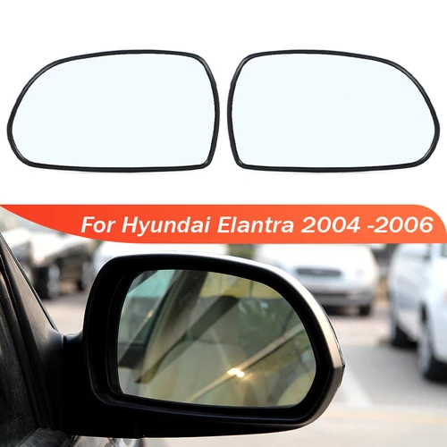 Lente de espejo lateral para puerta trasera, cristal Exterior para Hyundai Elantra 2004, 2005, 2006, 87621D2100, 87611D2100