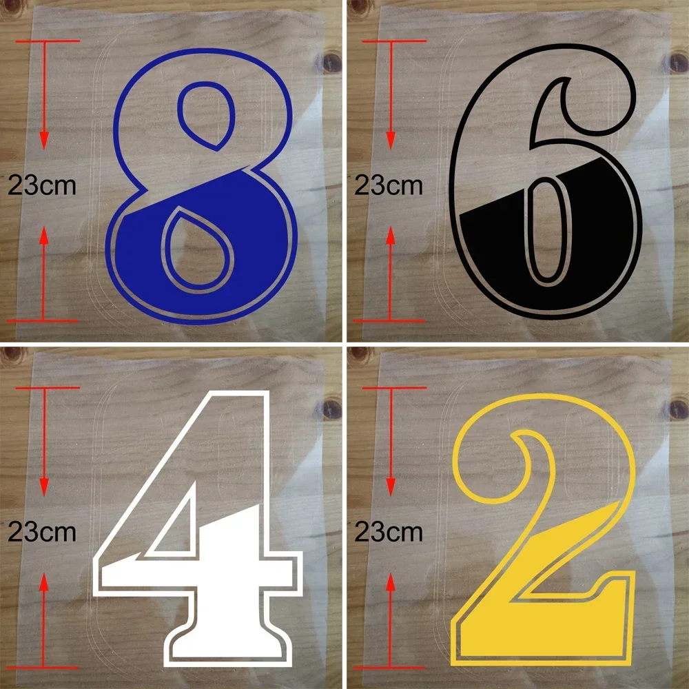 23cm  Football Basketball Jersey Number Iron on Patch sport Shirt Number NAME Bag Hot Transfer Sticker Number 0-9#  Letter A-Z