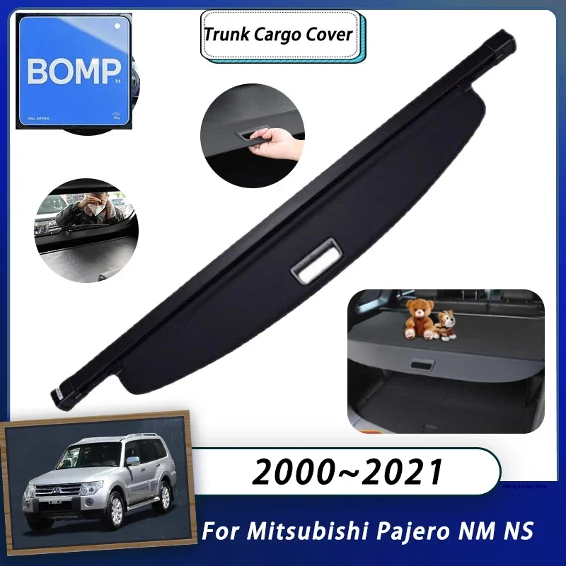 Новый чехол для багажника для Mitsubishi Pajero Montero Shogun V73 V93 V97 NM NP NS NT 2000 ~ 2021, занавеска для багажника, выдвижная Shieldi