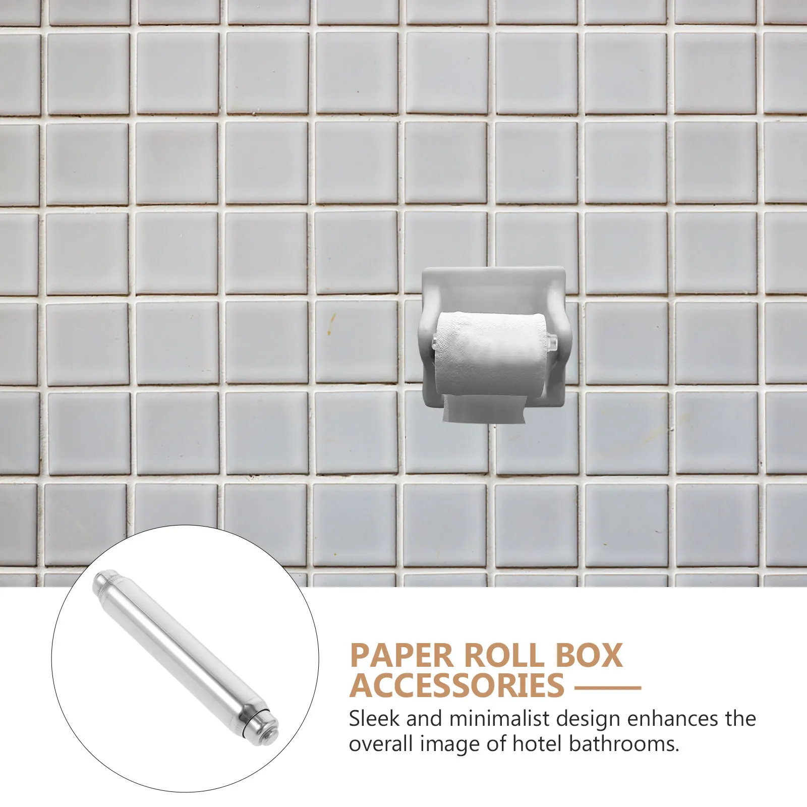 

Stainless Steel Toilet Paper Rod Replacement Adjustable Retractable Roller for Hotel Bathroom Tissue Holder Accessory
