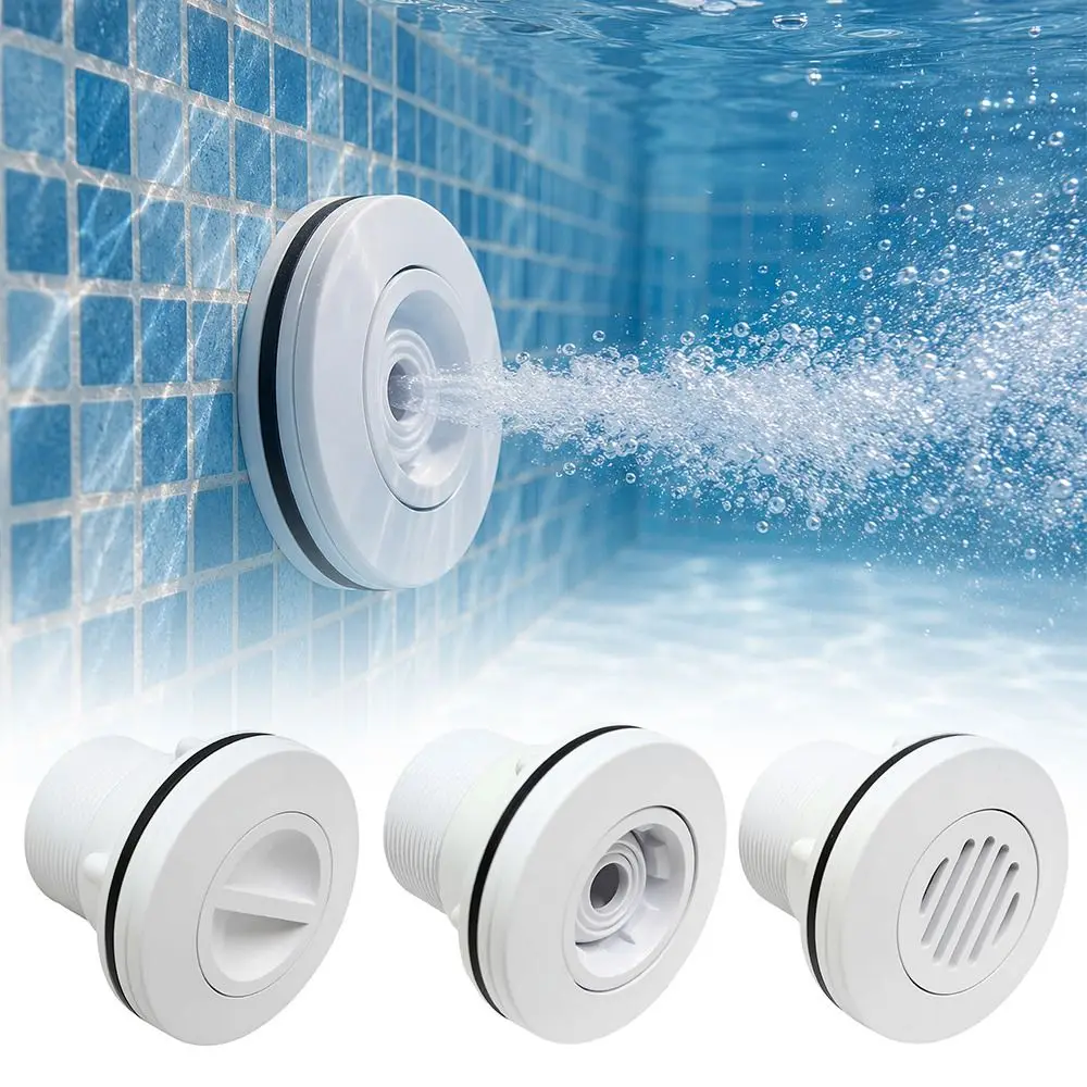 ABS Pool Water Outlet Adjustable Flow Anticlogging Swimming Pool Return Jet Pool Drain Fitting Swimming Pool Accessory
