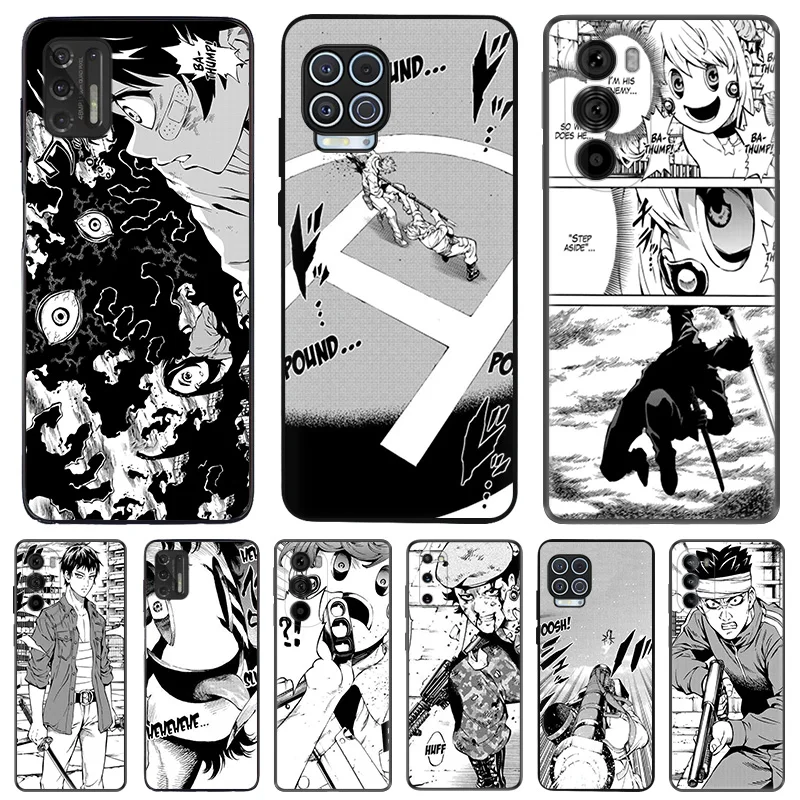 Anti-Drop Soft Phone Case For Motorola G73 G9 G50 G51 G60 G71 5G G22 G32 G52 G72 G53 Edge40 30 20 High-Rise Invasion Manga Cover