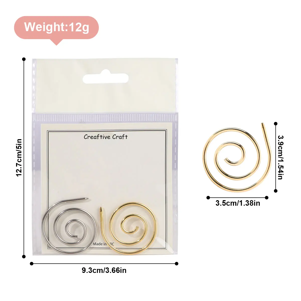 1/2/3/9pcs Spiral Cable Knitting Needle Circular Mix Color Knitting Tools Locking Stitch Markers  Crochet Latch Marker Pin view 6