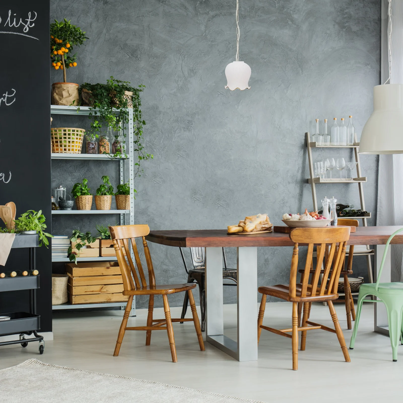 

1Pcs Glass Ceiling Light Cover Modern Chic Lampshade White Durable Home Light Cover for Bedroom Living Room Decorative Lampshade