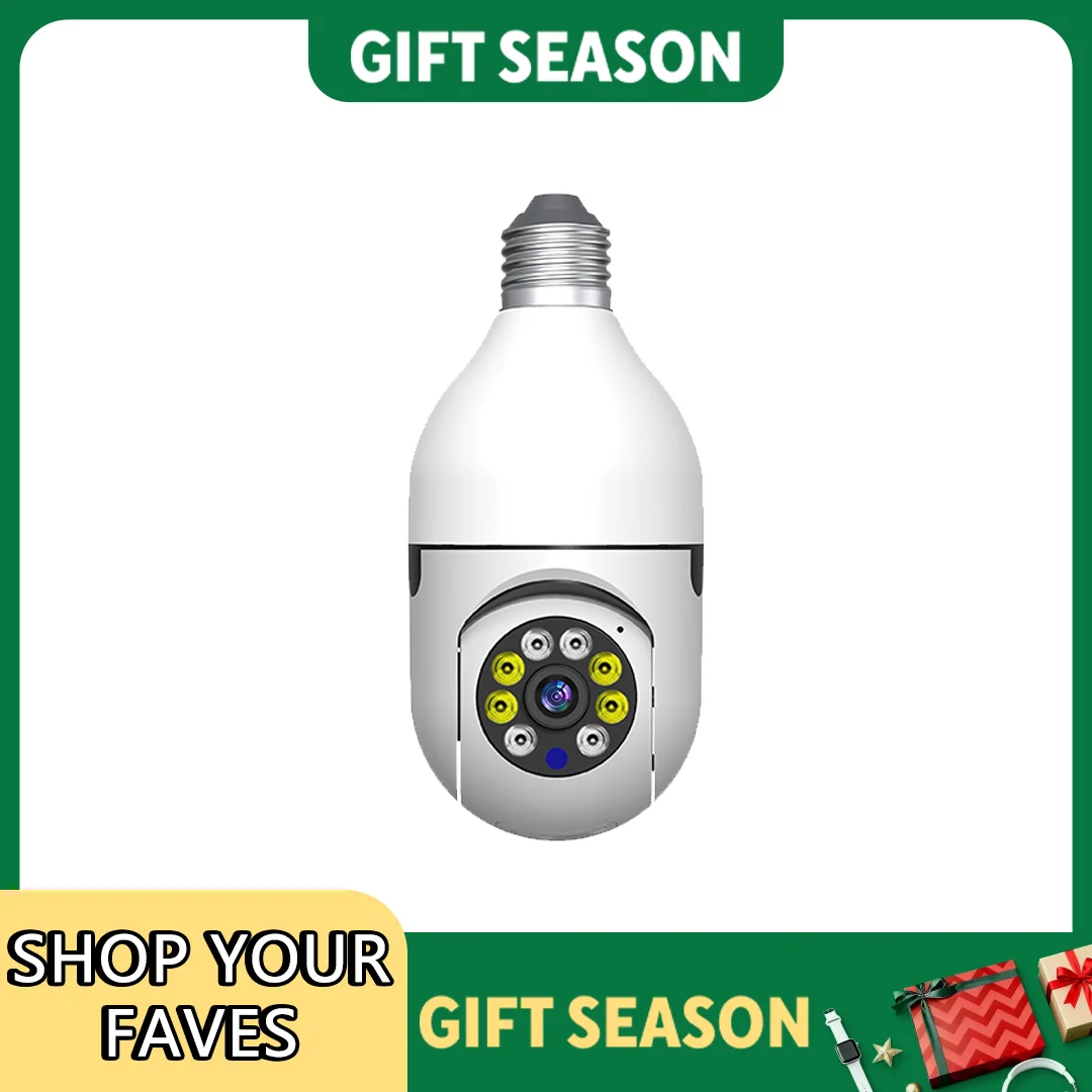 Ease Life APP-Light Bulb Камеры видеонаблюдения Внутренняя и наружная беспроводная Wi-Fi камера 5 ГГц, 360 градусов, цоколь E27 Винт в Securi