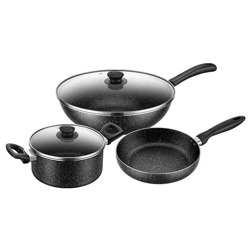 

Pot set, star stone, non-stick pan, wear-resistant and durable