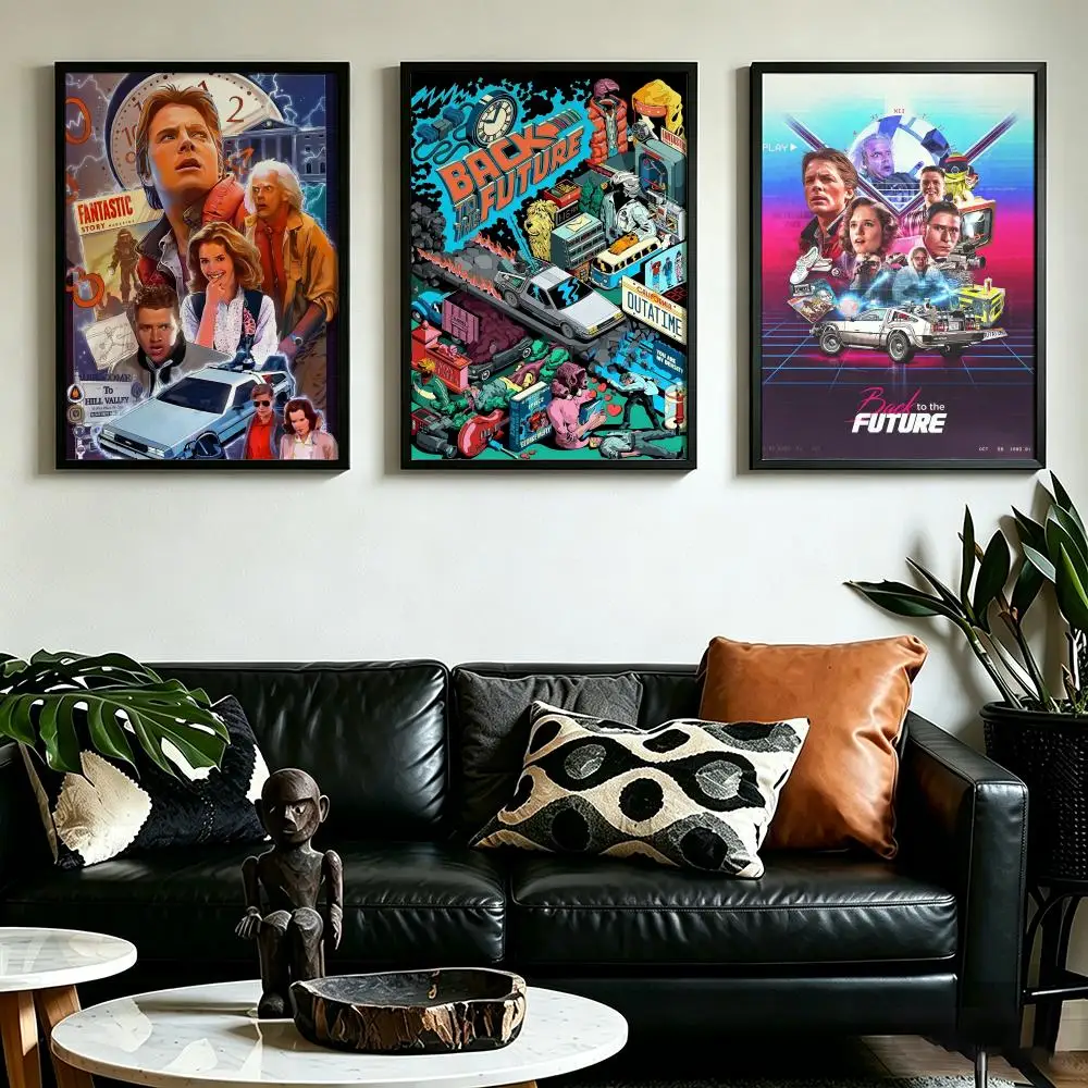 Movie B-Back To The F-Future Poster HD art, waterproof, sticky wall, home decoration (living room, bedroom, bar), aesthetic