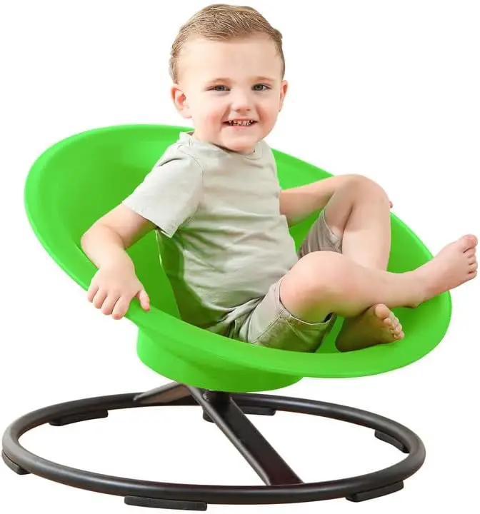 Chair for Autistic Kids, Sit and Spin Toys for Age 3+, Sensory Swivel Chair Enhancing Motor Skills, Educational Indoor