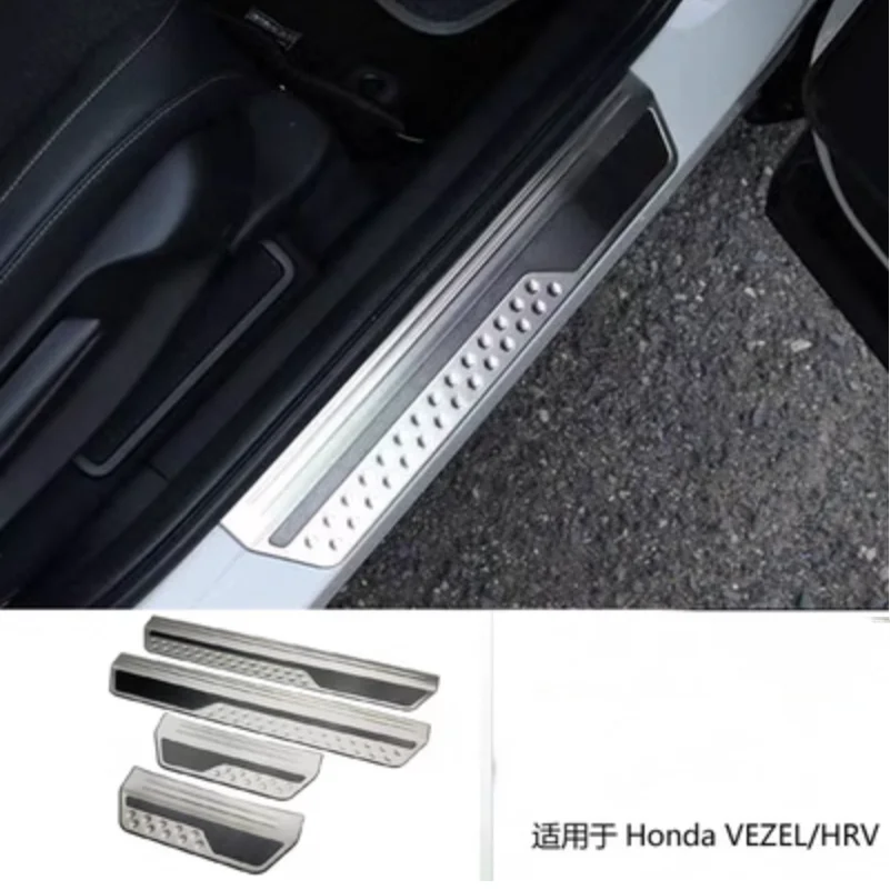 For Honda HR-V HRV Vezel 2021 2022 2023 AccessoriesDoor Sill Inside Scuff Plate Cover Child Anti-Dirty Pad Bumper Protector