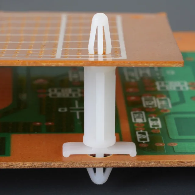 100p czarny biały Pcb podkładka dystansowa płyty głównej PC komputer kolumna izolacyjna wspornik płytki drukowanej 4mm-4.8mm stojak OFF podkładki dystansowe